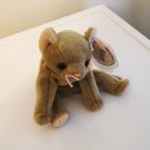 Scat the tan cat 1998 Ty Beanie Baby toy retired mint  cm1449