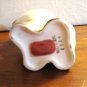 Ceramic cat kitten still bank fish necklace stopper intact vintage cm1460