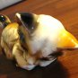 Adorable calico kitten figurine playful pose ceramic cold painted Japan vintage cm1462