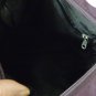 Fonno & Sportsac plum shoulder bag embroidered with cats both sides cat zipper pulls vintage cm1478