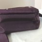 Fonno & Sportsac plum shoulder bag embroidered with cats both sides cat zipper pulls vintage cm1478