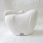 White bisque ceramic cat modern stylization figurine vintage cm1481