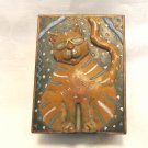 Jazzy Cats Cat topped trinket box designed by Nancy Bohm vintage cm1492