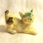 Old cat figurine with Algonquin Park decal ceramic playful made in Japan vintage cm1498