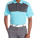 PGA TOUR Men's Golf Performance Air Flux Three Color Blocked Short Sleev Shir...