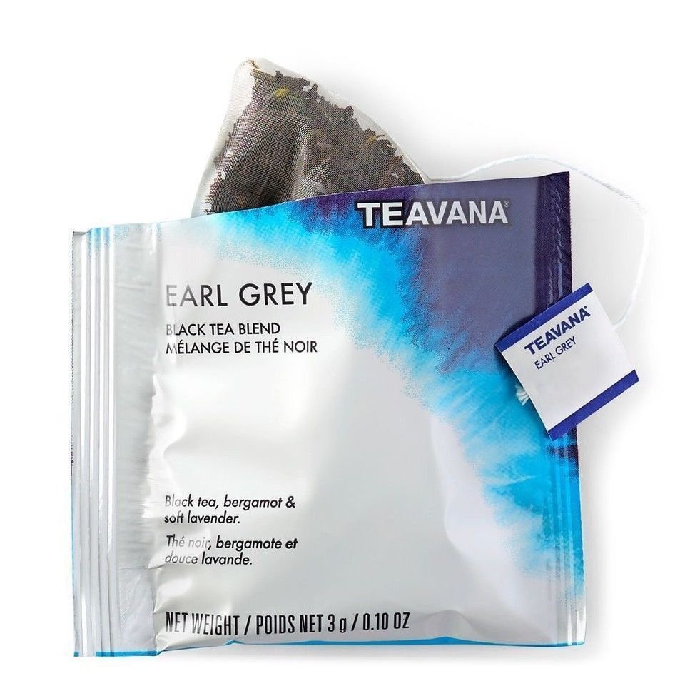 NEW Teavana Earl Grey Black Tea Blend Full Leaf Tea Sachets - 12 count box