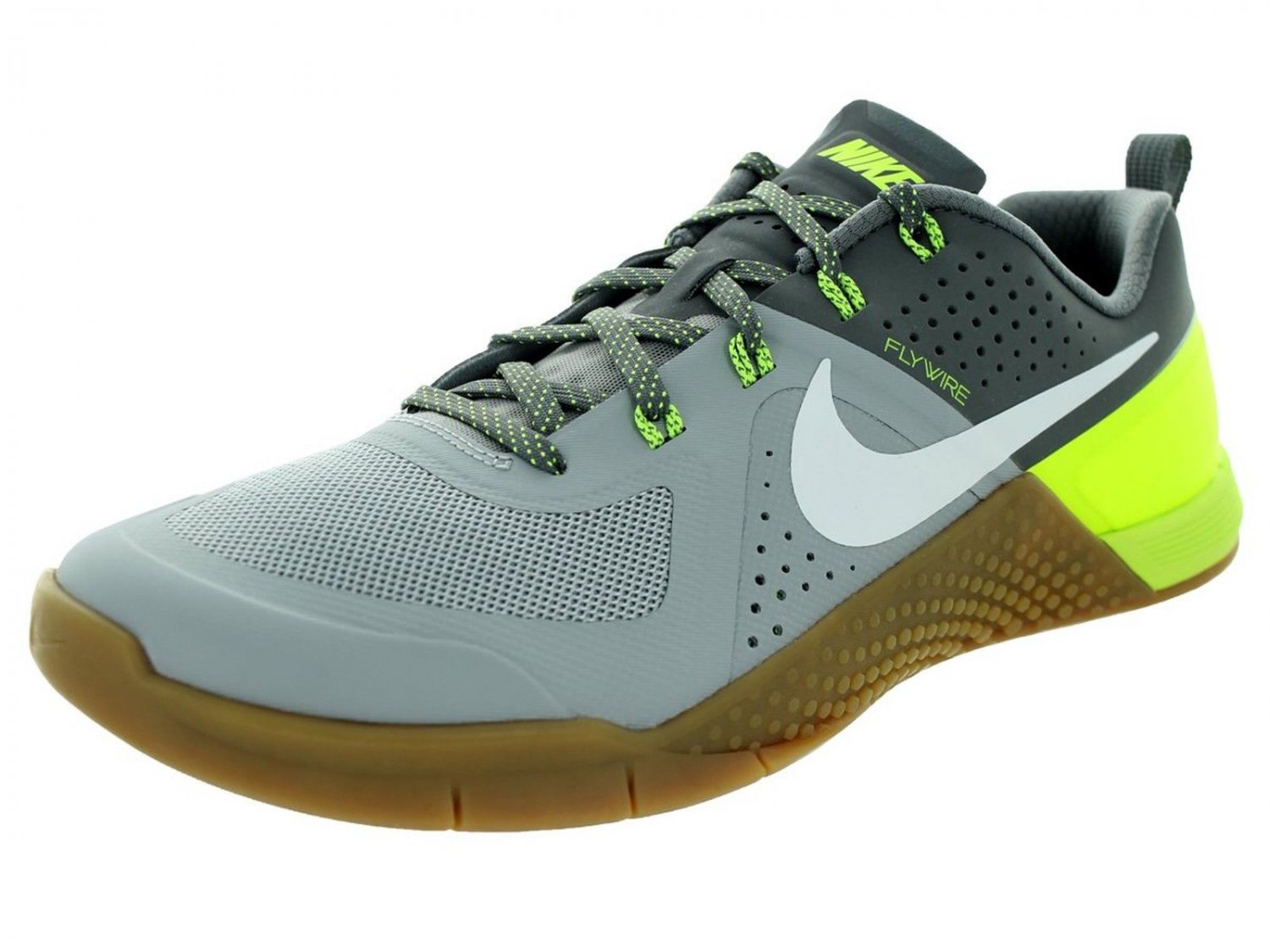 Nike Men's Metcon 1 Wolf Grey/White/Cool Grey/Volt Training Shoe 8.5 Men US