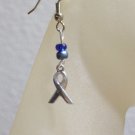 Blue Handmade Awareness Earrings for Arthritis Support and other causes