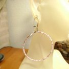 Earrings - Glass Beaded Hoop Earrings, Handmade Jewelry, Pretty Pinks,