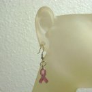Pink Handmade Awareness Earrings for Breast Cancer Awareness, Charity, Support