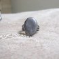Black and Silver Harem/Slave Bracelet, Handmade, Glass Pearl Beaded Jewelry