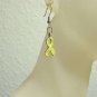 Yellow Handmade Awareness Earrings  Deployed Military or POW/MIA Awareness