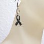 Black Handmade Awareness Earrings POW/MIA Support