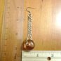 Dangle earrings, Handmade, Beautiful Peach Bead Fashion Earrings