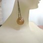 Dangle earrings, Handmade, Beautiful Peach Bead Fashion Earrings
