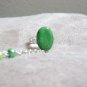 Green Beaded Harem/Slave Bracelet, Handmade, Glass Pearl Beaded Fashion Jewelry