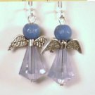 Dangle Earrings, Handmade, Blue Angel, Beautiful Fashion Jewelry
