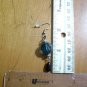 Dangle earrings, Handmade, Beautiful Teal and Black Fashion Earrings