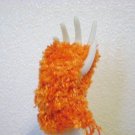 Crochet Fingerless Gloves Orange-Red, hand warmers Crochet Fingerless Gloves Orange-Red, hand warmers