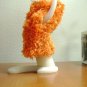 Crochet Fingerless Gloves Orange-Red, hand warmers