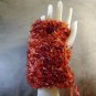 Orange Red Phoenix Fire Fingerless Gloves, Hand warmers, wristers