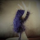 Tattered Purple Super Soft Fingerless Gloves, Hand warmers, wristers, Handmade Tattered Purple Super Soft Fingerless Gloves, Hand warmers, wristers, Handmade