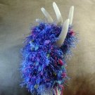 Fingerless Gloves, Hand warmers, wristers, Blue and Rainbow Confetti Fingerless Gloves, Hand warmers, wristers, Blue and Rainbow Confetti