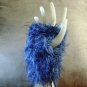 Blue Tattered Looking Fingerless Gloves, Hand warmers, wristers, Handmade