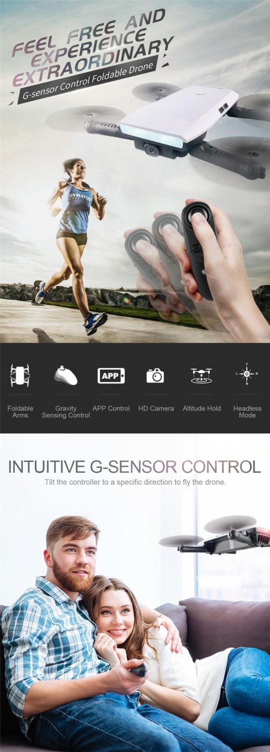 Drone With Gravity Sensor APP Control Altitude Hold RC Quadcopter