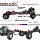Gas powered skateboard motor scooter 49cc motorized 2 stroke engine wheel man