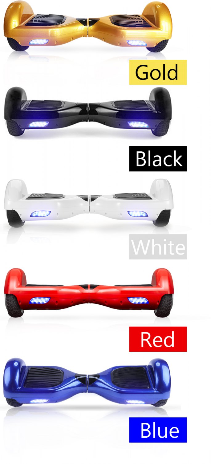 Self Balancing Scooter two 6.5 inch Wheel with Led Bluetooth Speaker 6.5 inch hover board