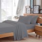 MISR Linen Super King Silver 4PCs Sheet Set Egyptian Cotton 400 Thread Count 18 Inch Pocket