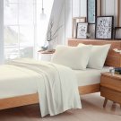MISR Linen King Ivory 4PCs Sheet Set Egyptian Cotton 400 Thread Count 21 Inch Pocket