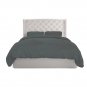 MISR Linen Single/King Single Dark Grey 3PCs Duvet Set Egyptian Cotton 400 Thread Count