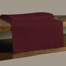 MISR Linen Single Burgundy 3Pcs Flat Sheet Egyptian Cotton 400 Thread Count