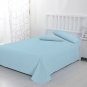 MISR Linen King Light Blue 3Pcs Flat Sheet Egyptian Cotton 400 Thread Count