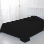 MISR Linen King Black 3Pcs Flat Sheet Egyptian Cotton 400 Thread Count