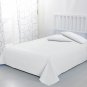 MISR Linen Super King White 3Pcs Flat Sheet Egyptian Cotton 400 Thread Count