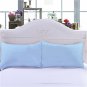 MISR Linen Standard Light Blue Pillowcase Pair Egyptian Cotton 400 Thread Count