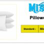 MISR Linen Standard Dark Grey Pillowcase Pair Egyptian Cotton 400 Thread Count