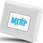 MISR Linen King White Pleated Bed Skirt Egyptian Cotton 400 Thread Count 21 Inch Drop