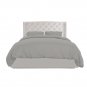 MISR Linen King/CalKing Silver Solid 3PCs Duvet Set Egyptian Cotton 400 Thread Count