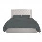 MISR Linen King/CalKing Dark Grey Solid 3PCs Duvet Set Egyptian Cotton 400 Thread Count