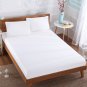MISR Linen King White Solid 3PCs Fitted Sheet Egyptian Cotton 400 Thread Count 21 Inch Pocket