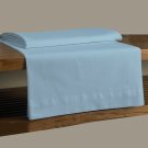 MISR Linen King Light Blue Solid 3Pcs Flat Sheet Egyptian Cotton 400 Thread Count