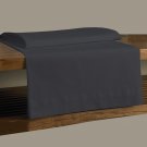 MISR Linen CalKing Dark Grey Solid 3Pcs Flat Sheet Egyptian Cotton 400 Thread Count