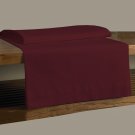 MISR Linen CalKing Burgundy Solid 3Pcs Flat Sheet Egyptian Cotton 400 Thread Count