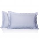 MISR Linen Standard White Solid Pillowcase Pair Egyptian Cotton 400 Thread Count