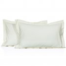 MISR Linen King Ivory Solid Pillowcase Pair Egyptian Cotton 400 Thread Count