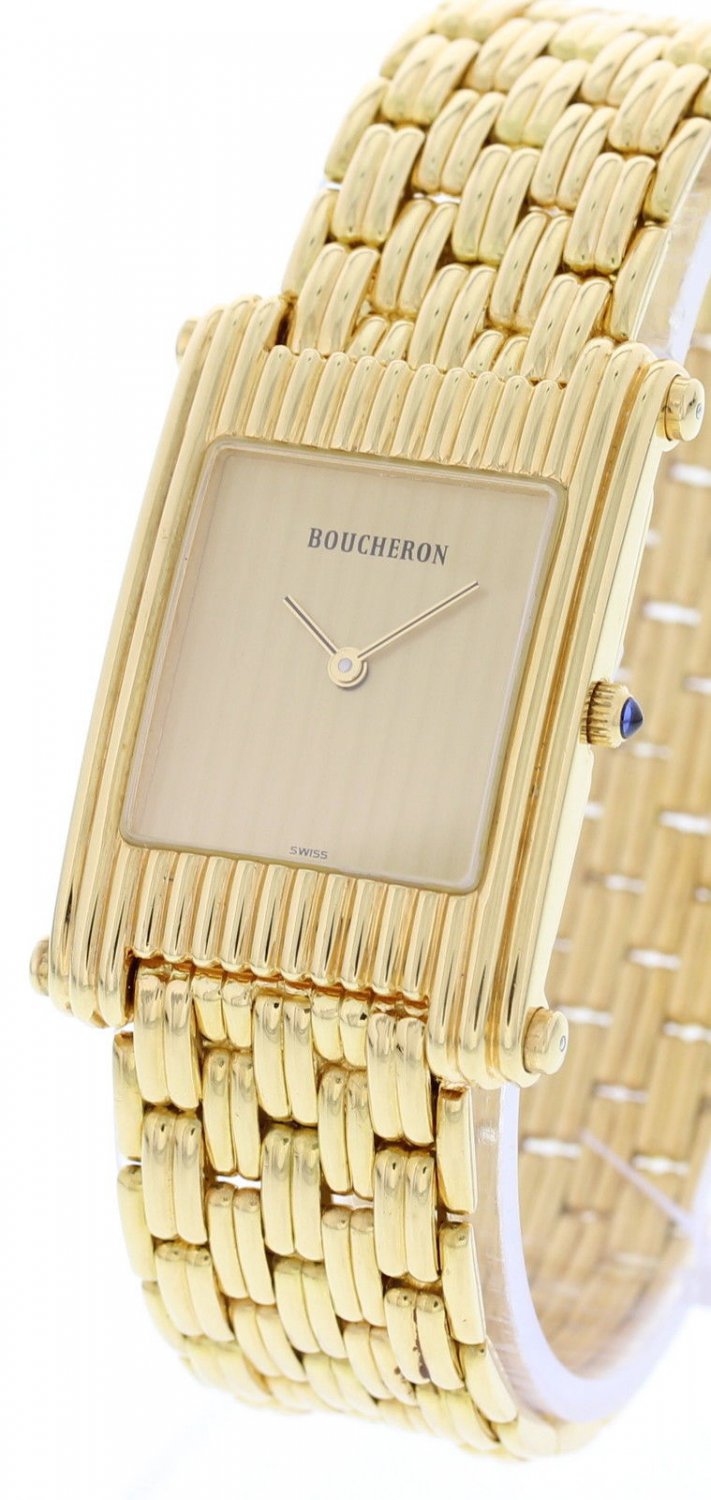 Men's Vintage 18k Yellow Gold Boucheron Reflet A256 / 2174